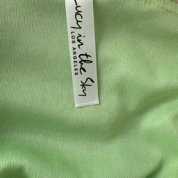 Lucy in the Sky Green Sequin Mini Dress - Picture 2 of 2